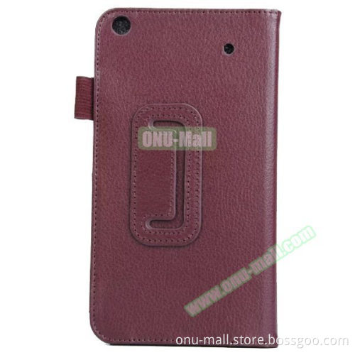 Factory Price Litchi Texture Leather Flip Cover For Acer Iconia Talk S A1-724